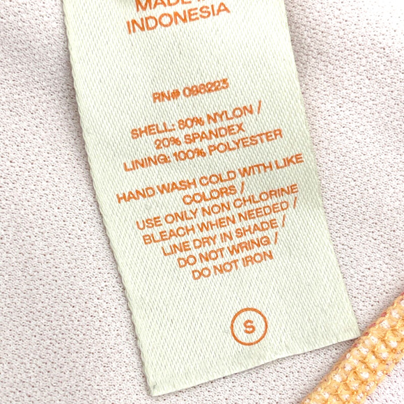 Freely Womens Asymmetrical Swimsuit Size Small Colorblock Pastel Beach Summer - Picture 11 of 12